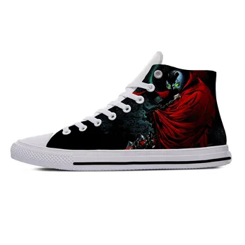 

2020 Hot Spawn Superhero Manga Fashion Popular Casual Canvas Shoes High Top Lightweight Breathable 3D Printed Men women Sneakers