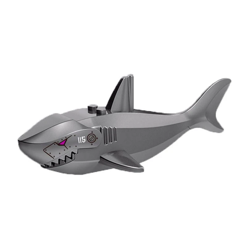 Pirate Shark Animal Blocks - Creative Building Toy Set