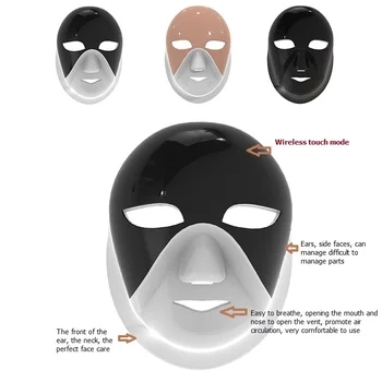 

LED facial mask light therapy acne remover photon care skin rejuvenation anti-wrinkle machine