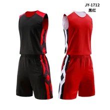 Двухсторонние носимые баскетбольные Трикотажные изделия, комплекты униформы, спортивная одежда, дышащие быстросохнущие мужские тренировочные костюмы для баскетбола