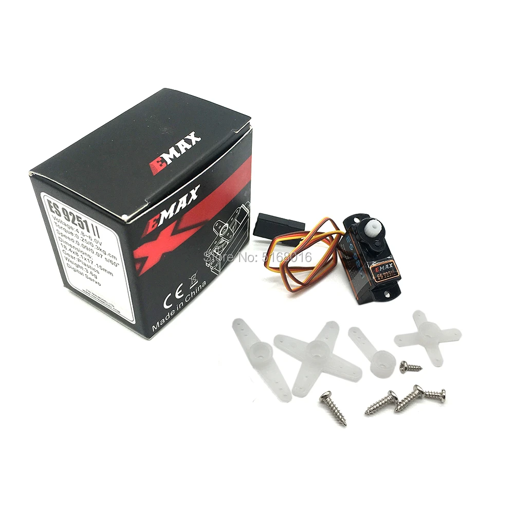 Emax Es08mdii Metal Digital Servo Emax Es9251 2.5g Digital Servo