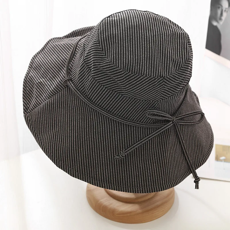 black KASURE Elegent Складная летняя Солнцезащитная шляпа для женщин и девочек, уличная пляжная шляпа от солнца, Панама - Цвет: black