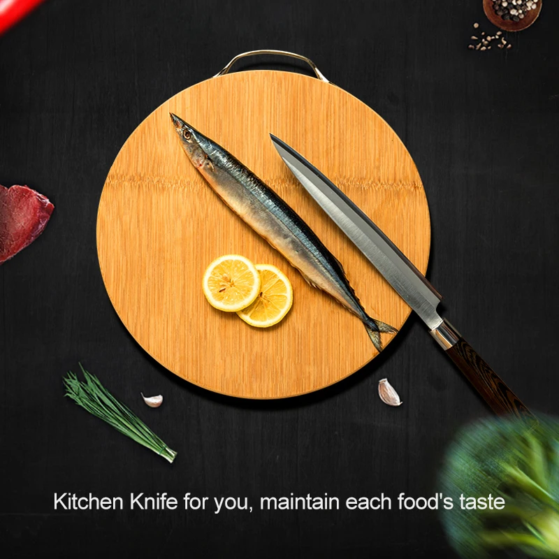 Японский Нож для суши, кухонный сашими янагиба, немецкая нержавеющая сталь, резкость, Кливер для нарезки рыбы, лосося, мяса, филе 10.1.3G