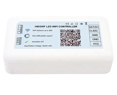 H803 wifi светодиодный контроллер Drive Max 2048 пикселей Поддержка ArtNet для WS2812 WS2811 DMX512 Pixel светильник DC5-24V