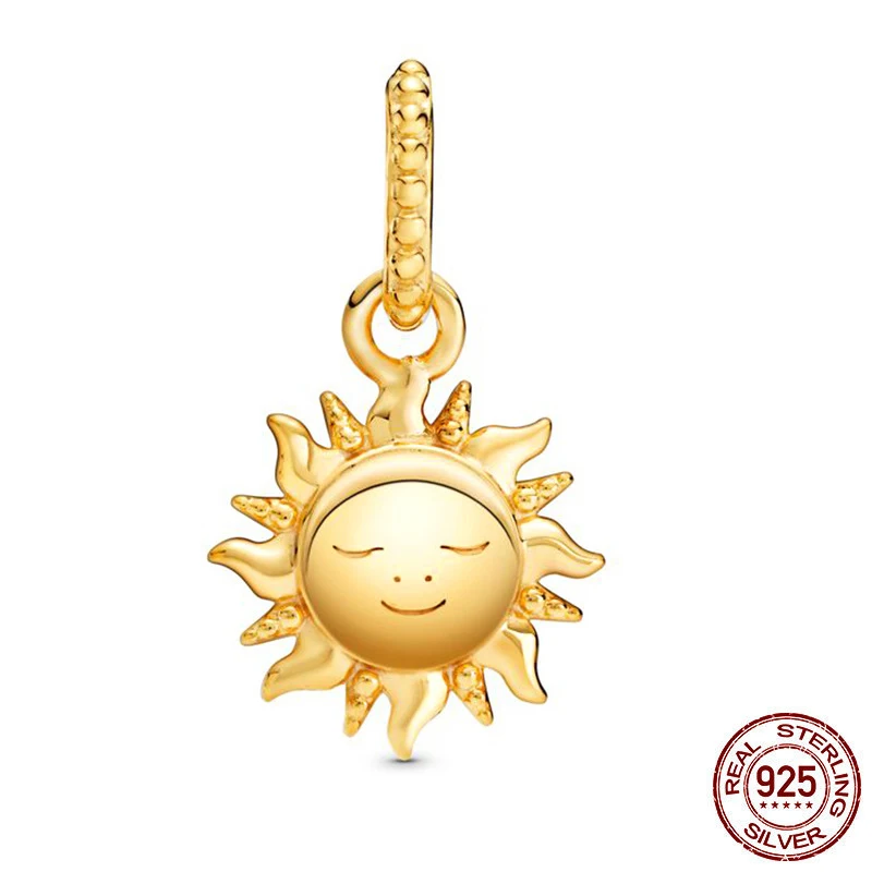 Sun Pendant Dangle Charms Fit 