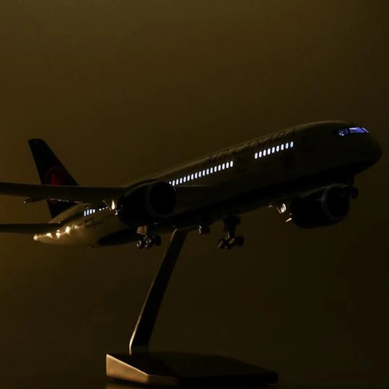 43 см 1/130 масштаб B787 Boeing летательный аппарат канадских авиалиний модель с