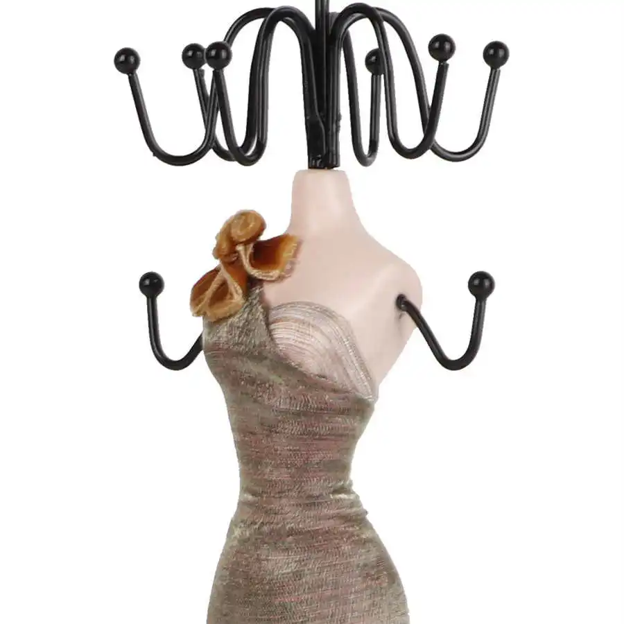Salmue Espositore per Gioielli Collana per Abiti da Principessa Supporto per Gioielli Supporto per Modelli da Donna Scarpe col Tacco Alto Anello per Orecchini Anello per Gioielli(Modello Grande