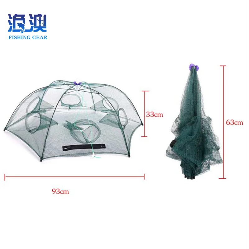 Fish Basket Folding Simplicity Fish Net Fishing Equipment Fish Basket Fishing Fish Net Athletic Fishnet Fishing Gear