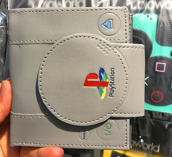 10 шт. PU и сумочка из ПВХ Playstation Кошелек молодежный студенческий короткий поперечный игровой кошелек консоль форма двойные монета плюшевый Кошелек