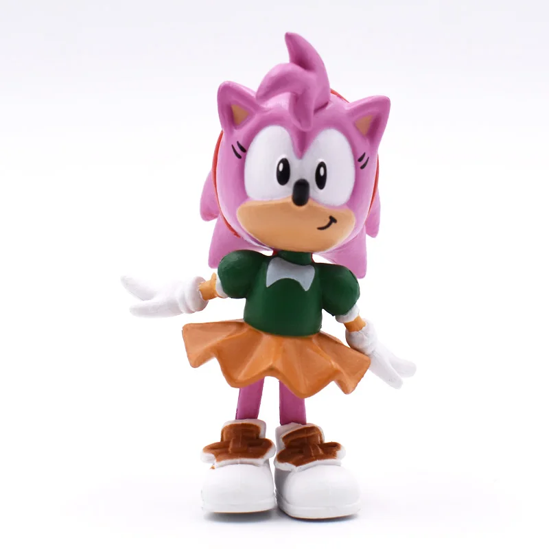 6Pcs/Set Sonic Figures Toy Pvc Toy Sonic Shadow Tails Characters Figure Toys For Children Animals Toys Set Free Shipping
