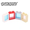 MARUMINE 10PCS Window 1x2x2 Flat Front 60592 with Trans Clear GlassTran 60601 MOC Bricks House Parts Assembling Building Blocks 1