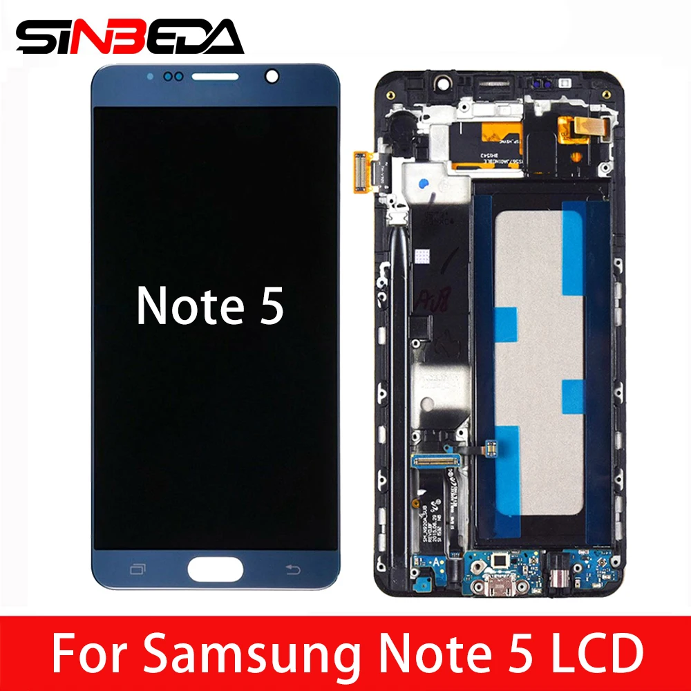 Супер AMOLED для SAMSUNG GALAXY Note 5 ЖК дисплей N9200 N920F N920T N920A N920V сенсорный экран дигитайзер
