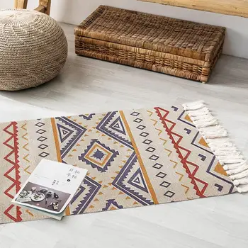 

2020 New Carpet Bedside Multicolor Patchwork Pattern Geometric Floor Mat Living Room Bedroom Home Decor