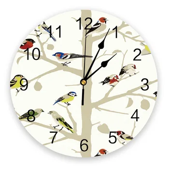 

Bird Branches Wall Clock Kitchen Home Living Room Decorative Kitchen Wall Decor Hanging Clock