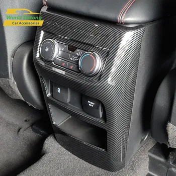 

Fit for Ford Explorer U625 2020 Car Accessories Carbon fiber Texture Rear Air Conditioning Vent Frame ABS Decoration Trim