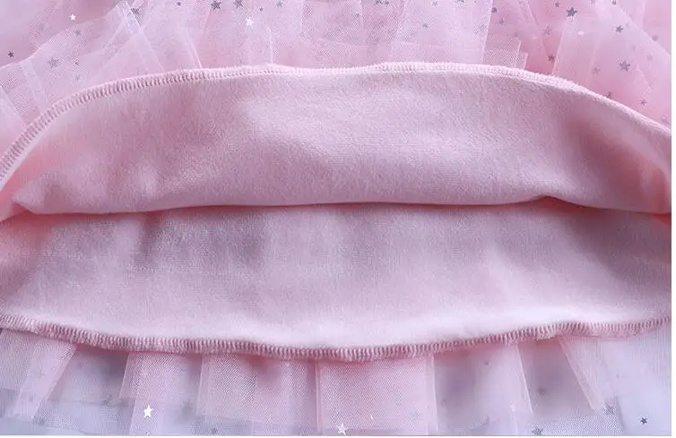 Teenster, Vestidos, двусторонний костюм с блестками и единорогом, нарядное платье-пачка для девочек, Рождественский наряд, Зимние флисовые Детские платья для девочек