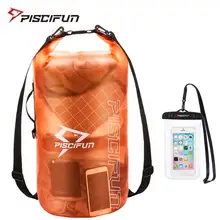Piscifun Водонепроницаемый сухой мешок с чехол для телефона на открытом воздухе для рыбалки на лодках плавающий рафтинг для плавания Сухой Рюкзак 2L 5L10L 20L 30L 40L