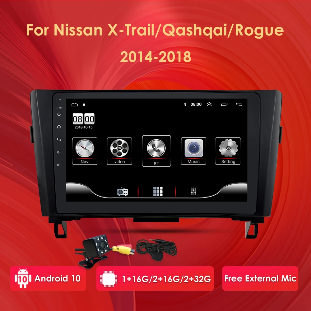 Автомагнитола на Android 10 0 4G мультимедийный DVD видеоплеер с GPS навигацией для Nissan X