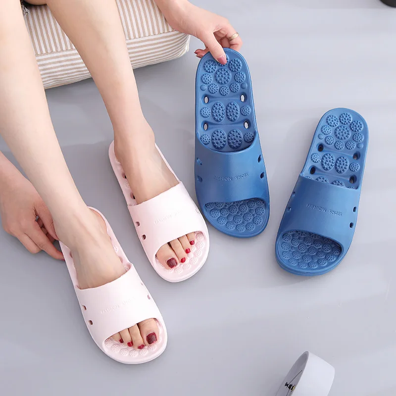 

Massage women's home household toilet indoor couple's bathroom bath antiskid soft bottom spring slipper man
