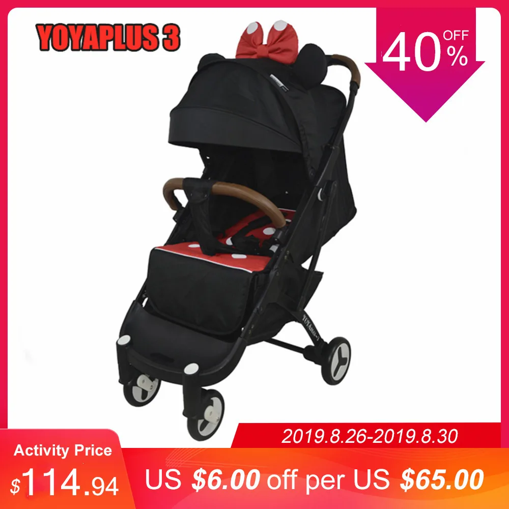

YOYAplus 3 Portable Baby Stroller High Landscape Reclining Pram Cart Infant Baby Small Size Trolley Case Design Stroller Carrier