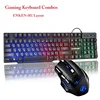 Teclado 3 EN 1 para videojuegos, juego de auricular del ratón, 3 colores, retroiluminado EN/RU, 2400DPI, auriculares, micrófono para ordenador portátil y PC ► Foto 2/6