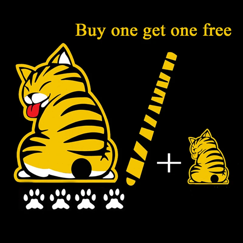 

Cat Moving Tail Stickers Window Wiper Decals Rear Windshield Decor Sticker