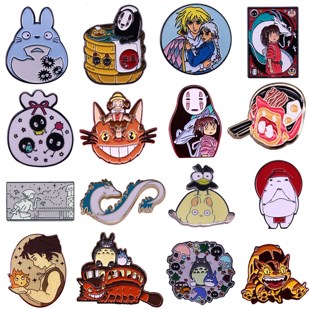 Brooch Backpack Characters Anime Pins Backpacks Cute Anime Brooches