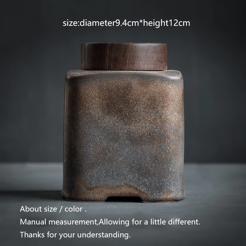 Ceramic Tea Box Vintage Tea Jar Tieguanyin Puer Storage Caddy Sugar Caddies Container Kung Fu Tea Set Accessories Decor Crafts - Цвет: D Style
