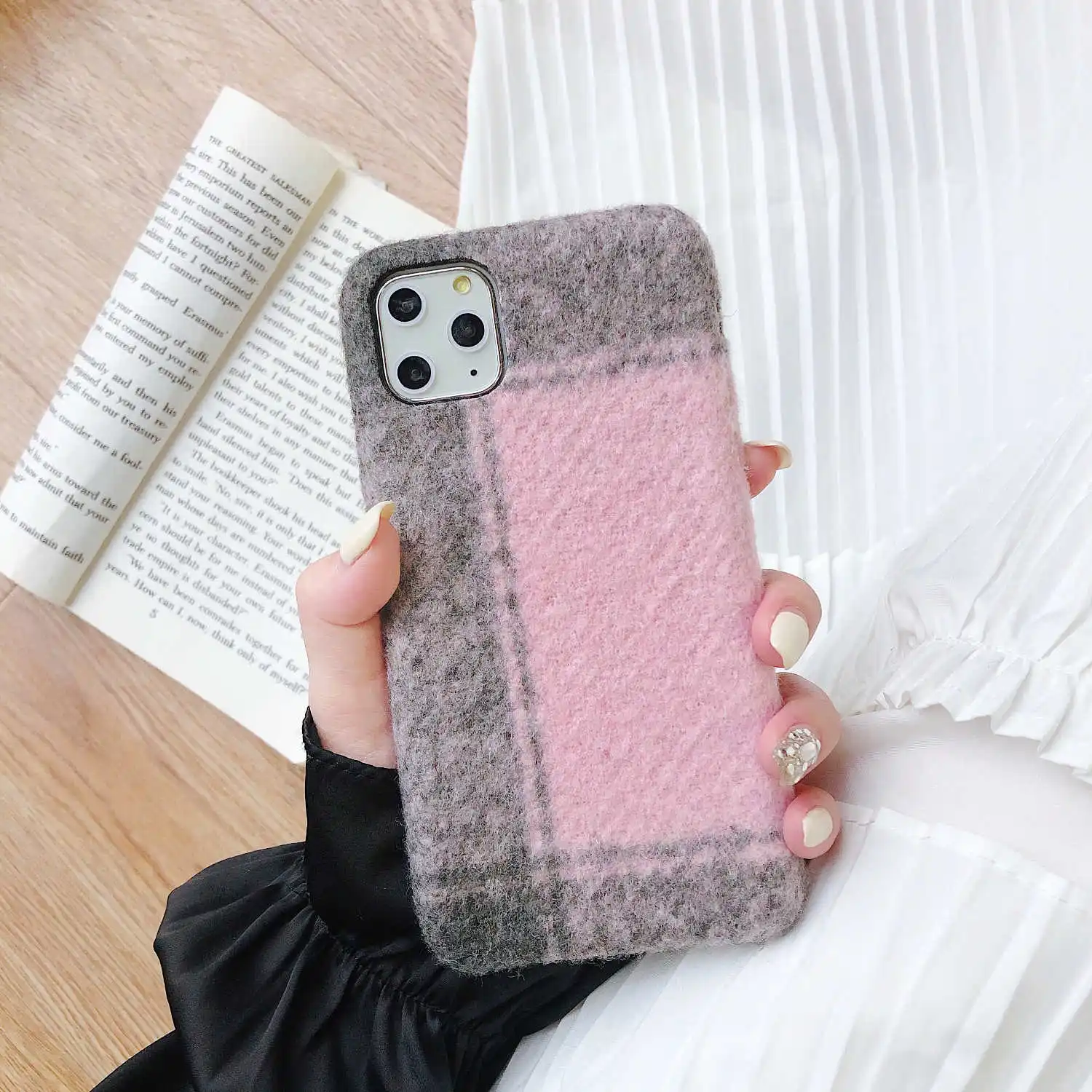 IMIDO для Iphone11 текстильный сетчатый чехол для телефона для IPhone11 Pro MAX/X XR XS MAX/7 8 P/6 6sP роскошный мягкий пластиковый чехол