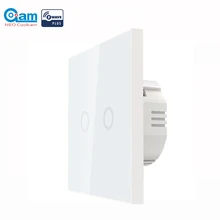 NEO COOLCAM Smart Light Switch 2CH Touch Sensitive Wall Switch Home Automation Z Wave Wireless Smart