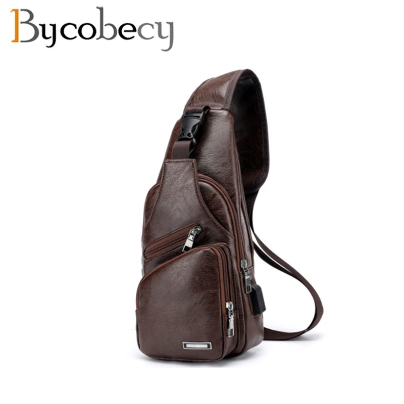 Модные брендовые Мужские поясные сумки BYCOBECY из искусственной кожи Мужской