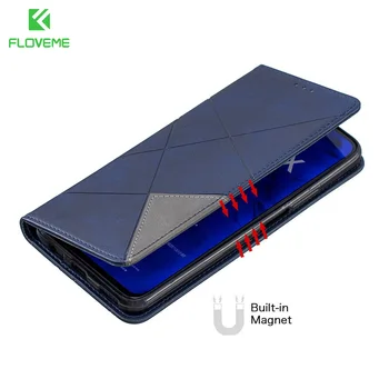 

FLOVEME Leather Case For Samsung A10 A20 A30 A40 A50 A70 2019 Phone Case For Samsung Galaxy S10 Plus S10E Note 10 Plus Cover