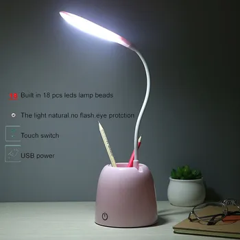 

Stepless Dimmable Desk Reading Light Foldable Rotatable Touch Switch LED Table Lamp DC 5V USB Charging Port Timing Night Lamp