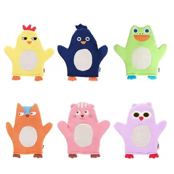 

Children Baby Bath Glove Purifier Skid Resistance Body Massage Exfoliating Sponge Spa Foam Cartoon bath rubbing bath towel