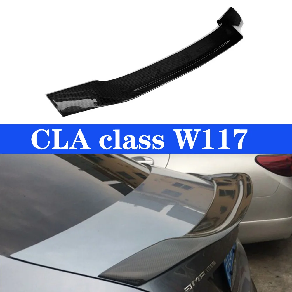 Углеродное волокно Задняя накладка на Багажник крыло для Mercedes cla класс W117 CLA250 CLA260 CLA45 2013~ R Стиль спойлеры