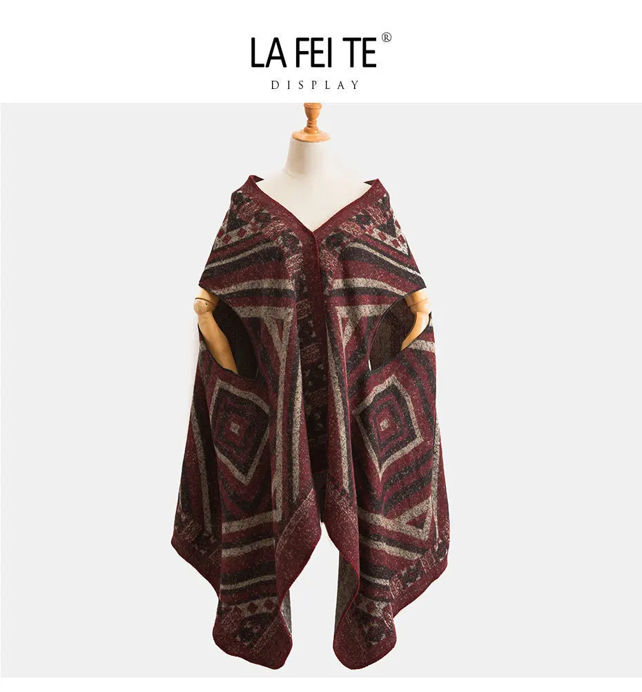 Cashmere Blanket Scarf Women Poncho Winter Stoles Cashmere Pashmina Shawl Female Long Wool Winter Poncho For Women Scarf Warm