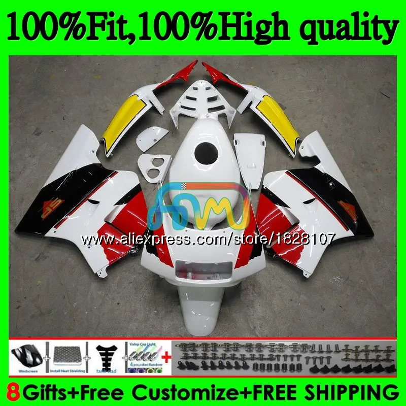 Литья под давлением для HONDA красного и желтого цветов MC28 NSR250R 94 95 96 97 99 86BS. 2 СМП 250 250R NSR250 R 1994 1995 1996 1997 1998 1999 обтекатель