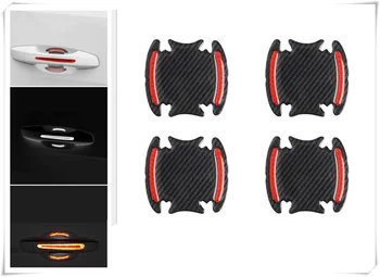 

Universal Car reflective carbon fiber decorative safety warning sticker for Fiat Fiorino 595 500 500S Toro Fullback Aegea
