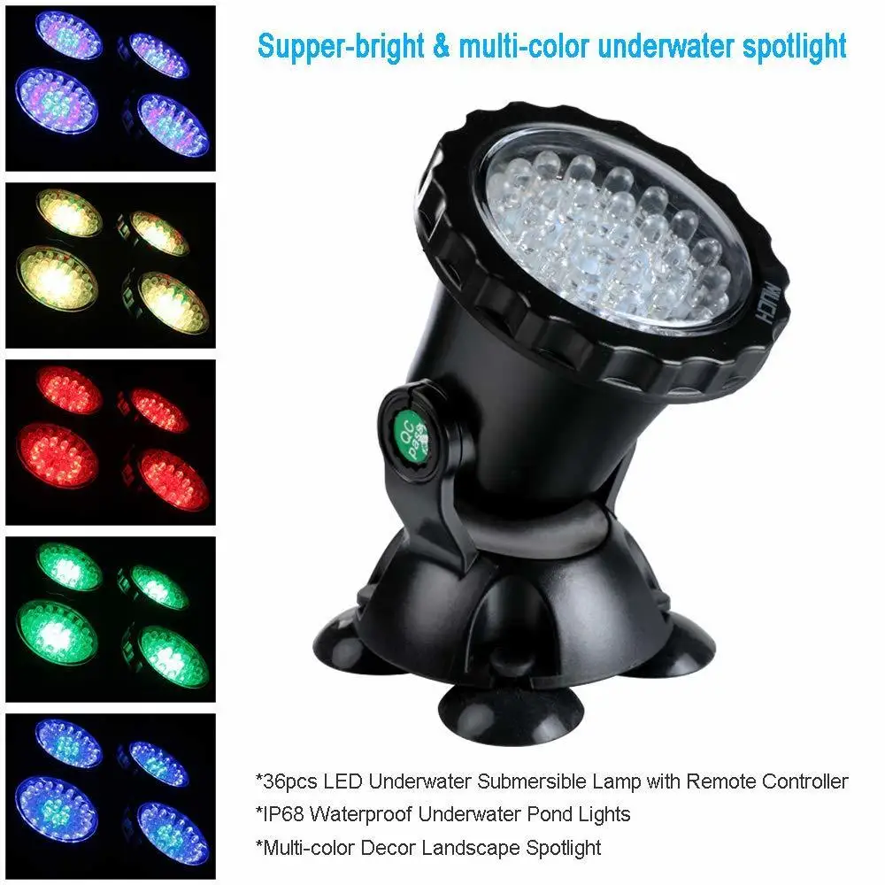 Details about   4x LED Light Waterproof 12v For Boat/Swimming Pool/Fish Tank/Pond Fountain Light