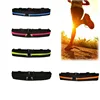 Waterproof Running Belt Hands-Free Waist Mobile Phone Belt With 2 Zipper Pockets Multi-color Elastic Fanny Pack Waist Bag Pouch 2