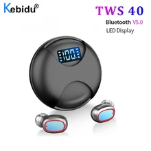Mini Touch Control Bluetooth V5 0 Earphones Rotation LED Display Wireless Headphones HIFI Stereo Sound Sports Headsets