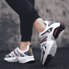 Г. Новое поступление осенней модной повседневной мужской обуви Осенняя дышащая мужская обувь с сеткой Спортивные Беговые спортивные туфли размер плюс 39-44