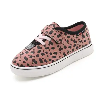 

Kids Canvas Shoes Girl Children Shoes Boys Sneakers Students Classic Leopard One-legged Loafers Casual Kids Running Sneaker