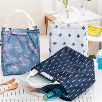 

Oxford Cartoon Lunch Bag Tote Women Students Office School Picnic Bento Lunch Organizer Insulated Food Container 23.5*20*17cm