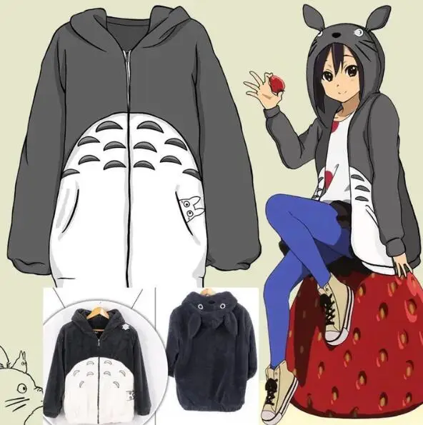 Плюшевая Толстовка Frdun Tommy Kawaii My Neighbor Totoro новинка 2020 | Женская одежда