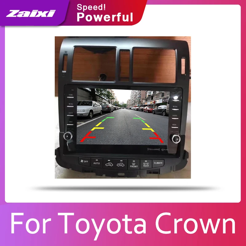 ZaiXi Car Android System 1080P IPS LCD Screen For Toyota Crown 2010~ Car Radio Player GPS Navigation BT WiFi AUX