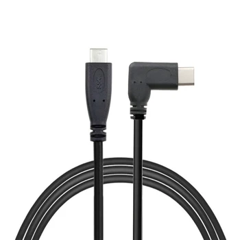 

10Gbps Charging Cable USB 3.1 Cord USB-C to Type C 1m/2m ABS Black 1pc