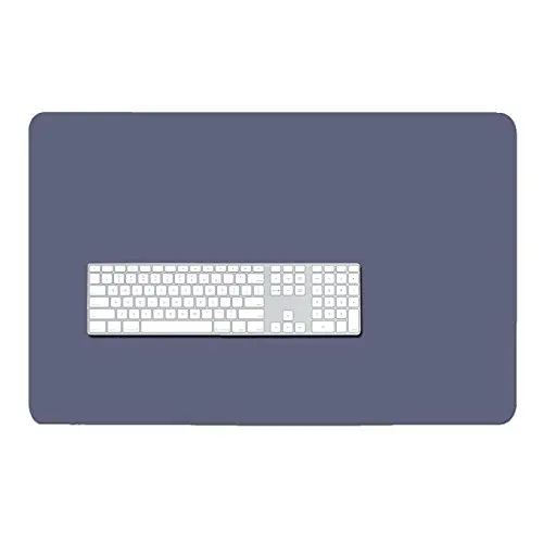 Dark Blue ZSZBACE кожаный стол коврик-Расширенный большой игровой коврик для мыши 27 ''17''-канцелярские принадлежности-водонепроницаемый стол коврик(красный - Цвет: Dark Blue