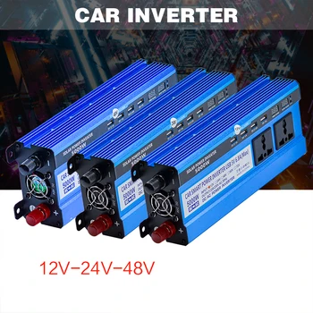 

12/24/48V 220V 5000W Inverter Voltage Converter Transformer 4 USB Solar Power Inverter Charger Solar Inverter For Car Home