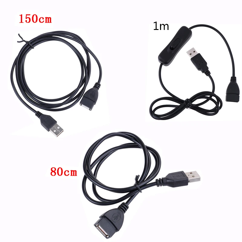 1 м USB кабель для мужчин и женщин переключатель вкл. Выкл. Кабель тумблер